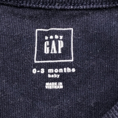 Body Baby GAP Talle 0-3 meses algodón azul oscuro BAH-HUM - Baby Back Sale SAS