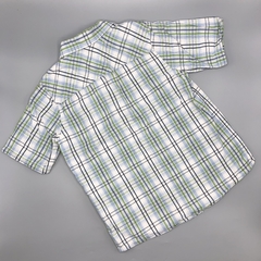 Camisa Sonoma Talle XL (7 años) cuadrillé blanco verde lineas azul oscuro en internet
