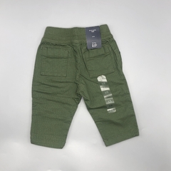 Pantalón Baby GAP Talle 6-12 meses lino verde militar (35 cm largo) en internet