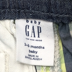 Short Baby GAP Talle 3-6 meses batista color tiza cuadrillé verde fluor azul - Baby Back Sale SAS