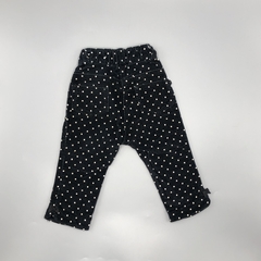 Segunda Selección - Pantalón Little Akiabra Talle 9 meses gamuza negro lunares (37 cm largo) en internet