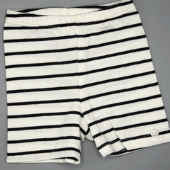 Short Grisino Talle 3-6 meses blanco rayas negras - comprar online