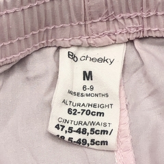 Pantalón Cheeky Talle M (6-9 meses) batista rosa claro liso (39 cm largo) - Baby Back Sale SAS