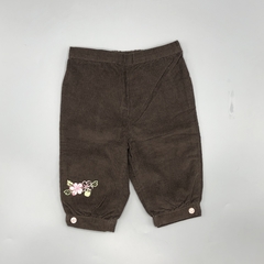 Pantalón Disney Talle 0-3 meses corderoy marrón - Largo 31cm