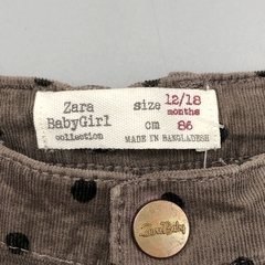 Short Zara Talle 12-18 meses corderoy marrón lunares - Baby Back Sale SAS