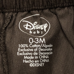 Pantalón Disney Talle 0-3 meses corderoy marrón - Largo 31cm - Baby Back Sale SAS