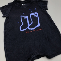 Segunda Selección - Enterito Baby GAP Talle 3-6 mess algodón azul oscuro botas