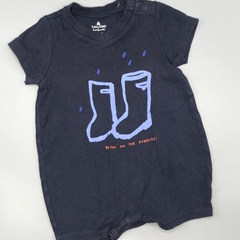 Segunda Selección - Enterito Baby GAP Talle 3-6 mess algodón azul oscuro botas - comprar online