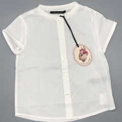 Segunda Selección - Camisola Little Akiabara Talle 12 meses fibrana color tiza - comprar online
