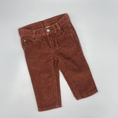 Pantalón Carters Talle 6 meses corderoy marrón (cintura ajustable - 38 cm largo)