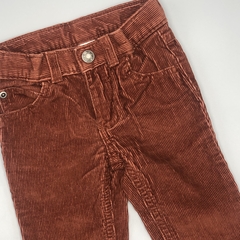 Pantalón Carters Talle 6 meses corderoy marrón (cintura ajustable - 38 cm largo) - comprar online