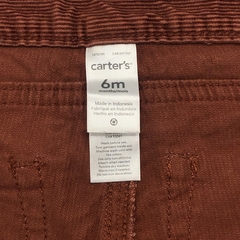 Pantalón Carters Talle 6 meses corderoy marrón (cintura ajustable - 38 cm largo) - Baby Back Sale SAS