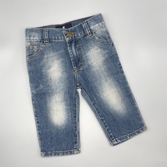 Jeans Baby Cottons Talle 12 meses rectos - cintura ajustable - Largo 38cm