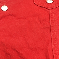 Segunda Selección - Jumper short Minimimo Talle M (6-9 meses) gabardina rojo botones plateados en internet