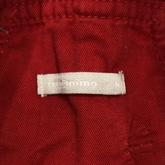 Segunda Selección - Jumper short Minimimo Talle M (6-9 meses) gabardina rojo botones plateados - Baby Back Sale SAS