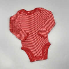 Body Carters Talle NB (0 meses) algodón rojo rayas blanco