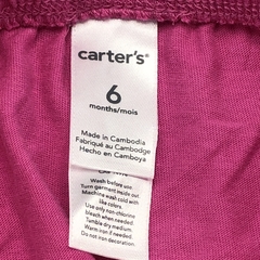 Segunda Selección - Vestido Carters Talle 6 meses algodón fucsia lunares (con bombachudo) - comprar online
