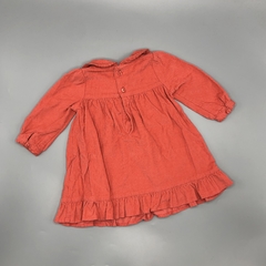 Segunda Selección - Vestido Baby Cottons Talle 3 meses corderoy rojo ladrillo (con bombachudo) - Baby Back Sale SAS