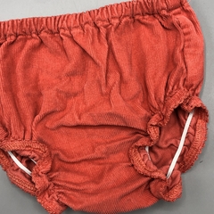 Imagen de Segunda Selección - Vestido Baby Cottons Talle 3 meses corderoy rojo ladrillo (con bombachudo)