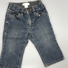 Jeans Old Navy Talle 6-12 meses azul desgastado costura beige (38 cm largo) - comprar online