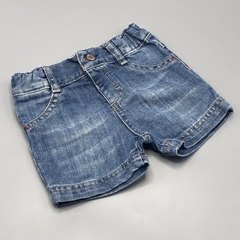 Segunda Selección - Short Minimimo Talle M (6-9) jean azul costura interna roja - comprar online