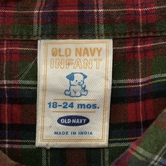 Camisa Old Navy Talle 18-24 meses cuadrillé rojo verde azul oscuro - Baby Back Sale SAS