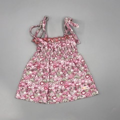 Set Pampero Talle 0-3 meses algodón florcitas fucsia rosa (vestido y bata) - Baby Back Sale SAS