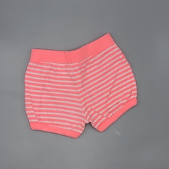 Short Jumping Beans Talle 6 meses algodón rayas rosa fluo balnco moño en internet