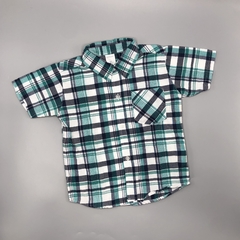 Camisa Cheeky Talle XL (12-18 meses) cuadrillé - azul celeste