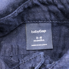 Camisa Baby GAP Talle 3-6 meses fibrana azul oscuro lisa - Baby Back Sale SAS