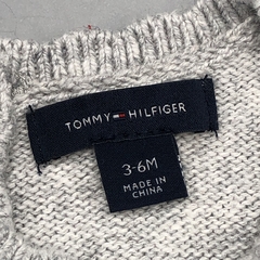 Vestido Tommy Hilfiger Talle 3-6 meses hilo gris flada rayas multicolor lazo - Baby Back Sale SAS