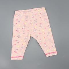 Legging Minimimo Talle 3 meses rosa conejos - Largo 30cm