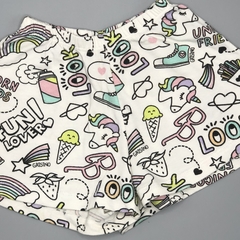 Short Grisino Talle 6-9 meses blanco - look - fun lover - comprar online