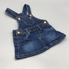 Jumper Pollera Zara Talle 9-12 jean azul oscuro botones brocne-1 - comprar online