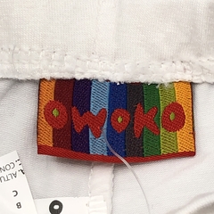 Segunda Selección - Legging Owoko Talle 1 (3 meses) algodón blanco liso (27 cm largo) - Baby Back Sale SAS