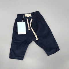 Pantalón NUEVO Baby Cottons Talle NB (0 meses) corderoy azul - Largo 33cm