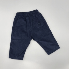 Pantalón NUEVO Baby Cottons Talle NB (0 meses) corderoy azul - Largo 33cm en internet