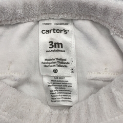 Segunda Selección - Legging Carters Talle 3 meses toalla - blanco - Largo 31cm - Baby Back Sale SAS