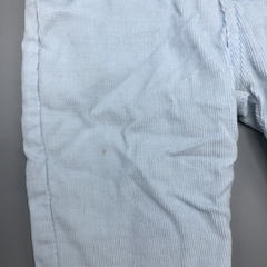 Segunda Selección - Pantalón Baby Cottons Talle 3 meses corderoy celeste - Largo 33cm - tienda online