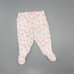 Ranita Carters Talle NB (0 meses) algodón blanco mini flocitas rosa fucsia lila (26 cm largo)