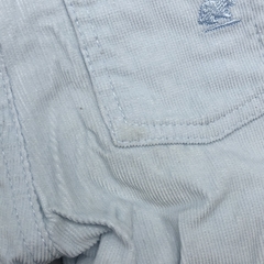 Segunda Selección - Pantalón Baby Cottons Talle 3 meses corderoy celeste - Largo 33cm - comprar online