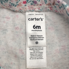 Segunda Selección - Ranita Carters Talle 6 meses algodón mini florcitas lila rosa verde (36 cm largo) - Baby Back Sale SAS