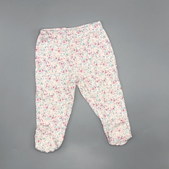 Segunda Selección - Ranita Carters Talle 6 meses algodón mini florcitas lila rosa verde (36 cm largo)