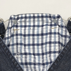 Segunda Selección - Jumper pantalón Baby Cottons Talle 6 meses jeana zul oscuro interior cuadrillé - comprar online