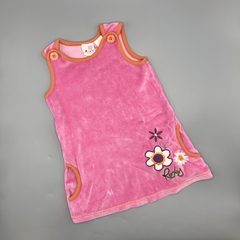 Segunda Selección - Vestido Roxy Talle 2 años plush rosa bordado flores