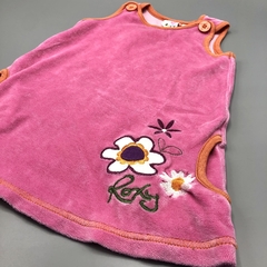 Segunda Selección - Vestido Roxy Talle 2 años plush rosa bordado flores - comprar online