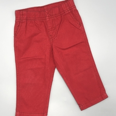 Pantalón Carters Talle 9 meses rojo gabardina - Largo 39cm - comprar online