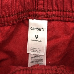 Pantalón Carters Talle 9 meses rojo gabardina - Largo 39cm - Baby Back Sale SAS
