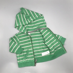 Segunda Selección - Campera Carters Talle 3 meses algodón rayas verde gris dino (sin frisa) - tienda online