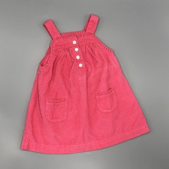 Vestido Carters Talle 9 meses corderoy bolsillos rosa